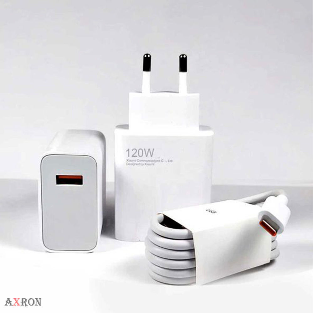 کابل شارژ و کلگی (آداپتور ) 120 وات شیائومی صد درصد اورجینال