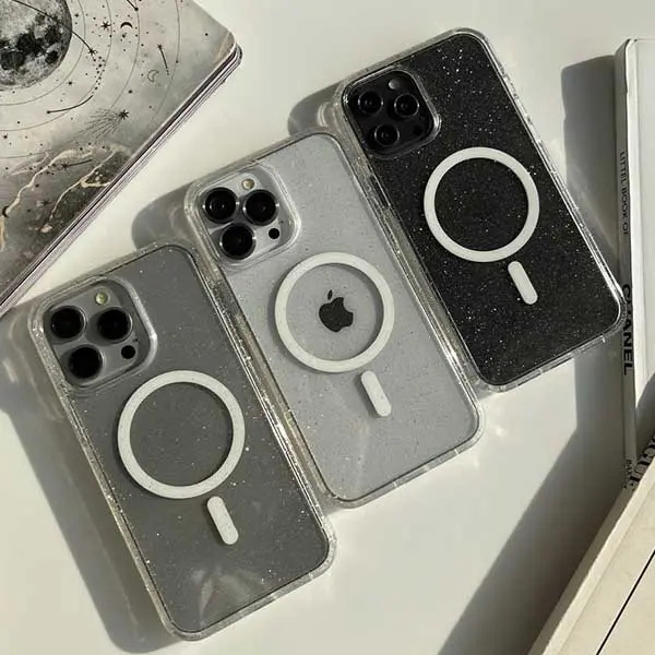 گارد مگ سیف شفاف اکلیلی آیفون مدل شاین15 پرو مکس 