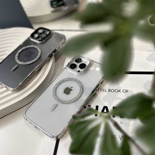 گارد مگ سیف شفاف اکلیلی آیفون مدل شاین15  